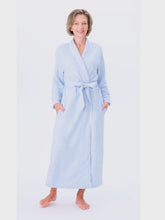 Load and play video in Gallery viewer, Ice Blue Quilted Classic Robe
