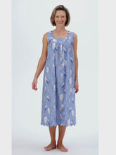 Load and play video in Gallery viewer, Blue Lily of the Valley Gathered Nightgown
