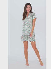 Load and play video in Gallery viewer, Spring Floral S/S Pajamas with Shorts
