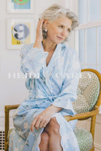 Load and play video in Gallery viewer, Pale Blue Gardenia Classic Robe
