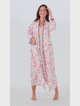 Load and play video in Gallery viewer, Cherry Blossom Bundle: Classic Robe + Gathered Nightgown
