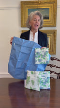Load and play video in Gallery viewer, Hydrangea Travel Laundry Bag
