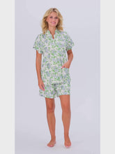 Load and play video in Gallery viewer, Hydrangea Pima Knit PJs with Shorts
