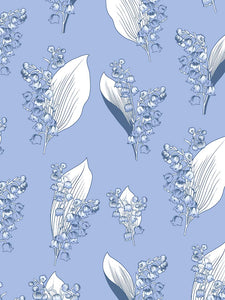 Blue Lily of the Valley S/S PJs with Shorts