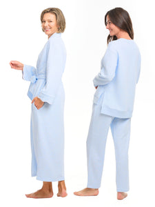 Ice Blue  Bundle: Robe + Loungewear Set