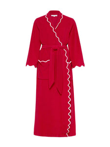 Red French Terry Classic Robe