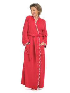 Red French Terry Classic Robe