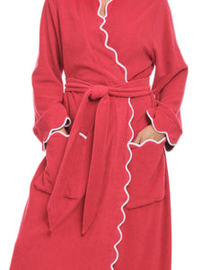 Christmas Floral: Red French Terry Robe + Pajamas
