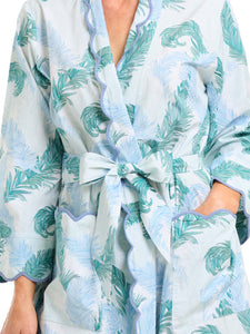 Feather Print Classic Robe