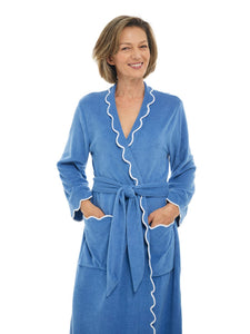 Blue French Terry Robe