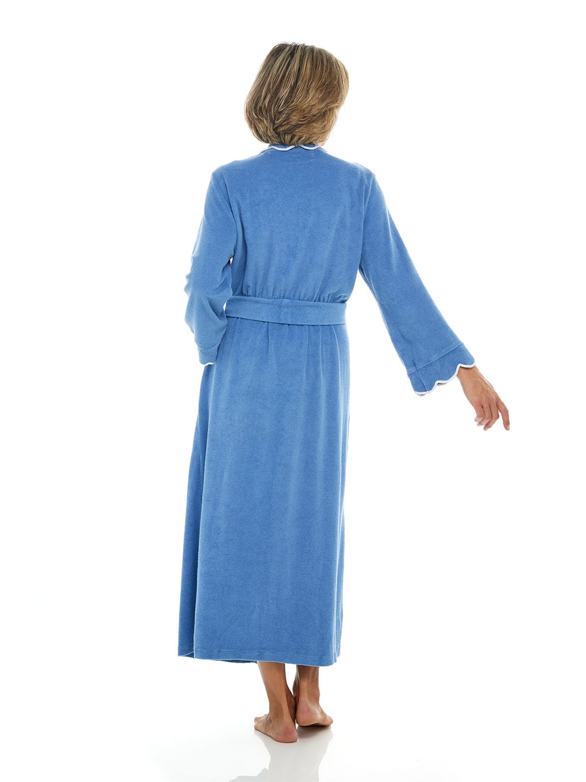 Blue French Terry Robe, X-Large Blue French Terry Robe, X-Large