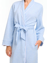 Load image into Gallery viewer, Ice Blue Quilted Classic Robe
