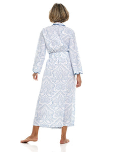 Blue Paisley Classic Robe