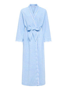 Ice Blue Quilted Classic Robe