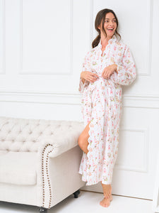 Bridal Print Classic Robe