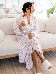 Bridal Print Classic Robe