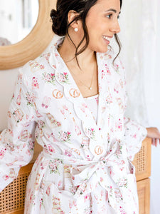 Bridal Print Classic Robe