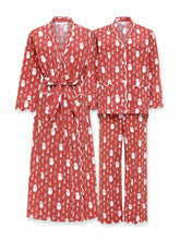 Load image into Gallery viewer, Santa Print Bundle: Classic Robe + Pajamas