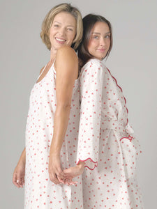 Hearts & Arrows Bundle: Classic Robe + Slip Nightgown