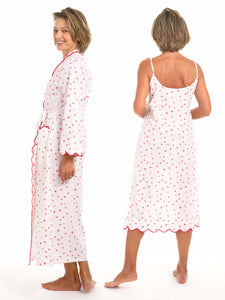 Hearts & Arrows Bundle: Classic Robe + Slip Nightgown
