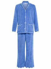 Load image into Gallery viewer, Blue French Terry Pajamas