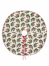 Load image into Gallery viewer, Holiday Print Quilted Tree Skirt