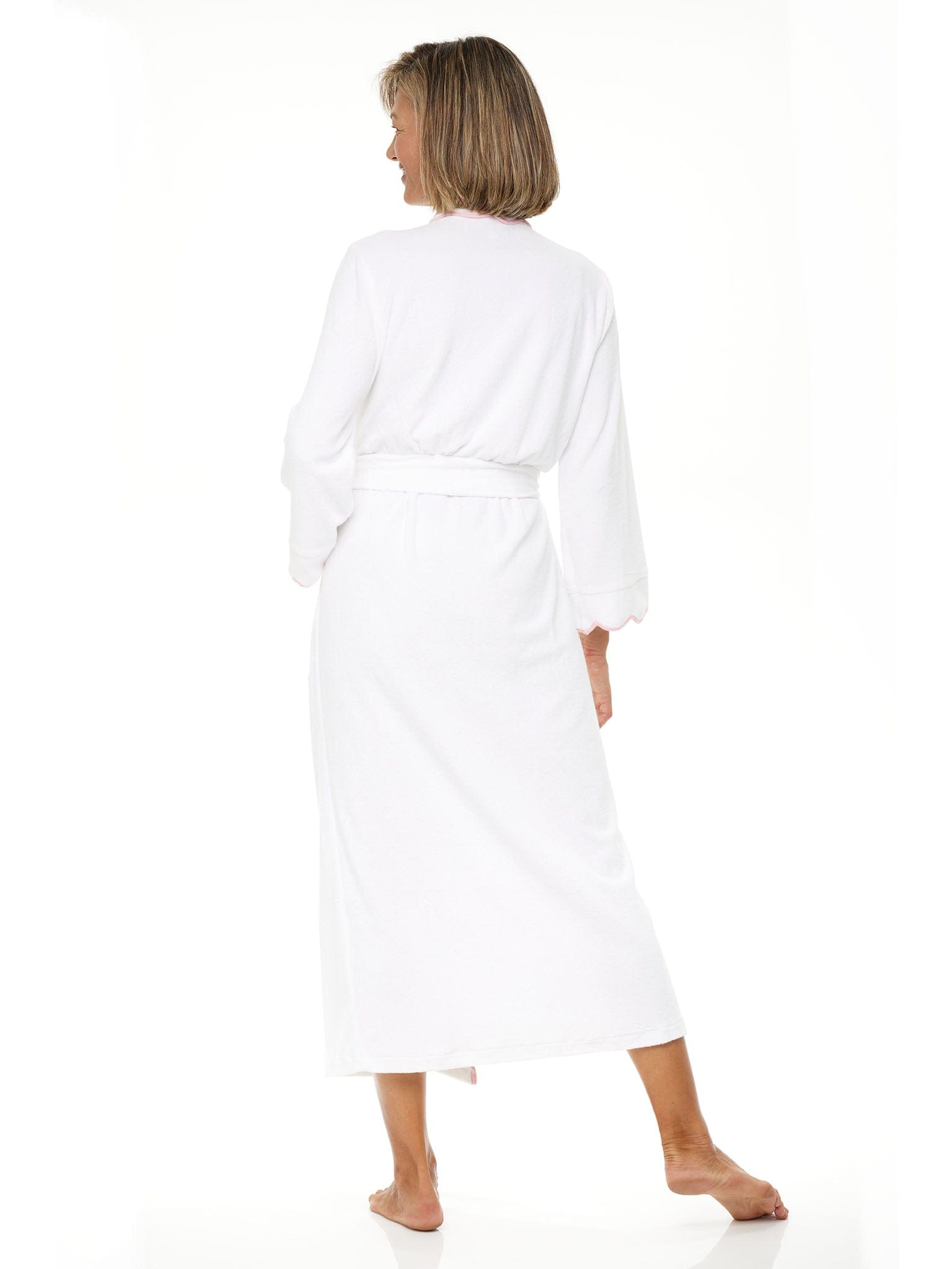 White Terry Robe French Terry Robes for Women - Heidi Carey
