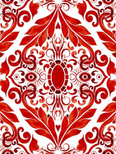 Load image into Gallery viewer, Red Filigree Pajamas
