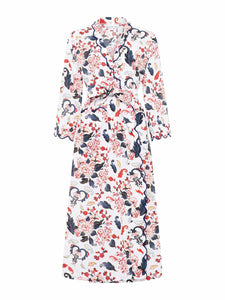 Porcelain Print Classic Robe