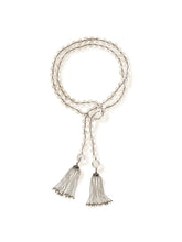 Load image into Gallery viewer, Crystal Quartz Lariat Necklace with Turkish Tassel
