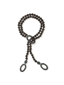 Ebony Wood with Grey Horn Necklace