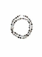 Load image into Gallery viewer, Grey Mother of Pearl and Freshwater Pearl Necklace

