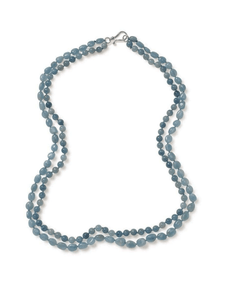 Aquamarine Wrap-Around Necklace.
