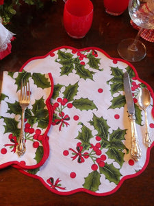 Holiday Print Napkin and Placemat (set of 4)