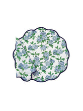 Load image into Gallery viewer, Hydrangea Print Scalloped Napkin and Placemat (Set of 4)
