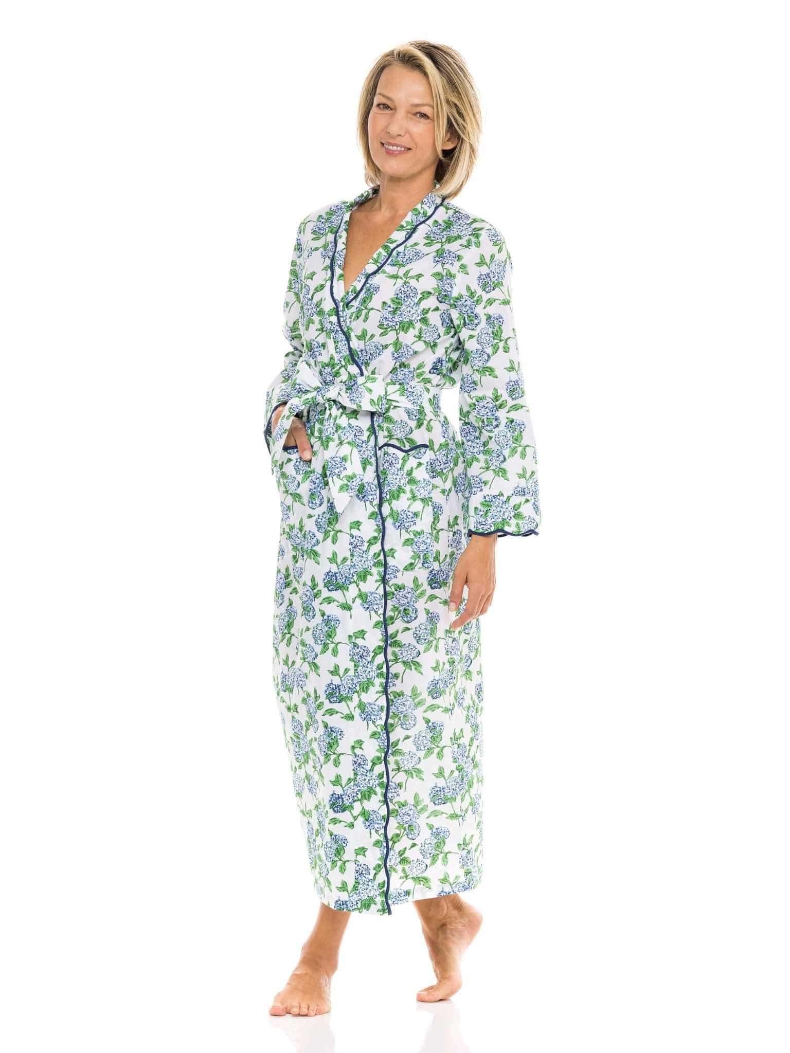Hydrangea Classic Robe with Scalloping – Heidi Carey