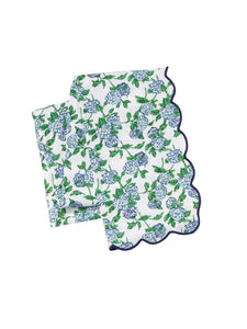 Hydrangea Scalloped Tablecloth