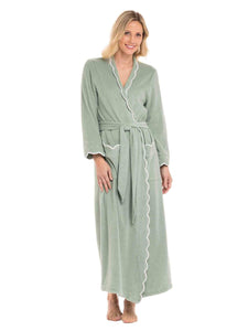 Sage Green French Terry Robe