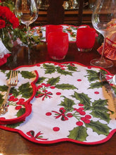 Load image into Gallery viewer, Holiday Print Napkin and Placemat (set of 4)
