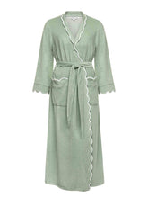 Load image into Gallery viewer, Sage Green French Terry Robe
