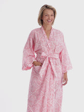 Load and play video in Gallery viewer, Coral Filigree Kimono Robe
