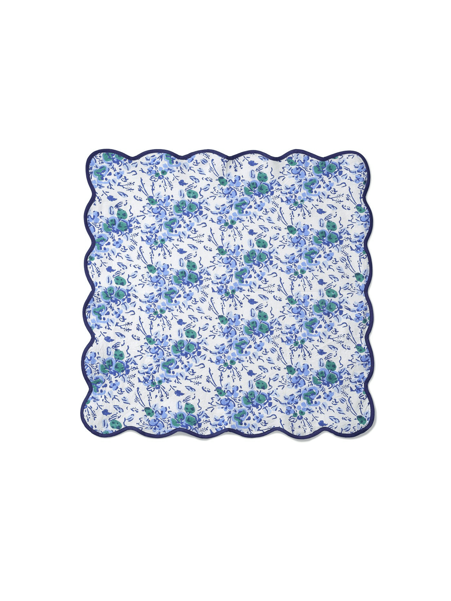 Blue & White Block Print Napkins (Set of 4) — Grace Home Decor