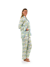 Load and play video in Gallery viewer, Blue /Yellow Floral Print Pajamas
