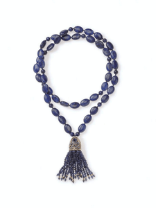 Lapis Turkish Tassel Necklace
