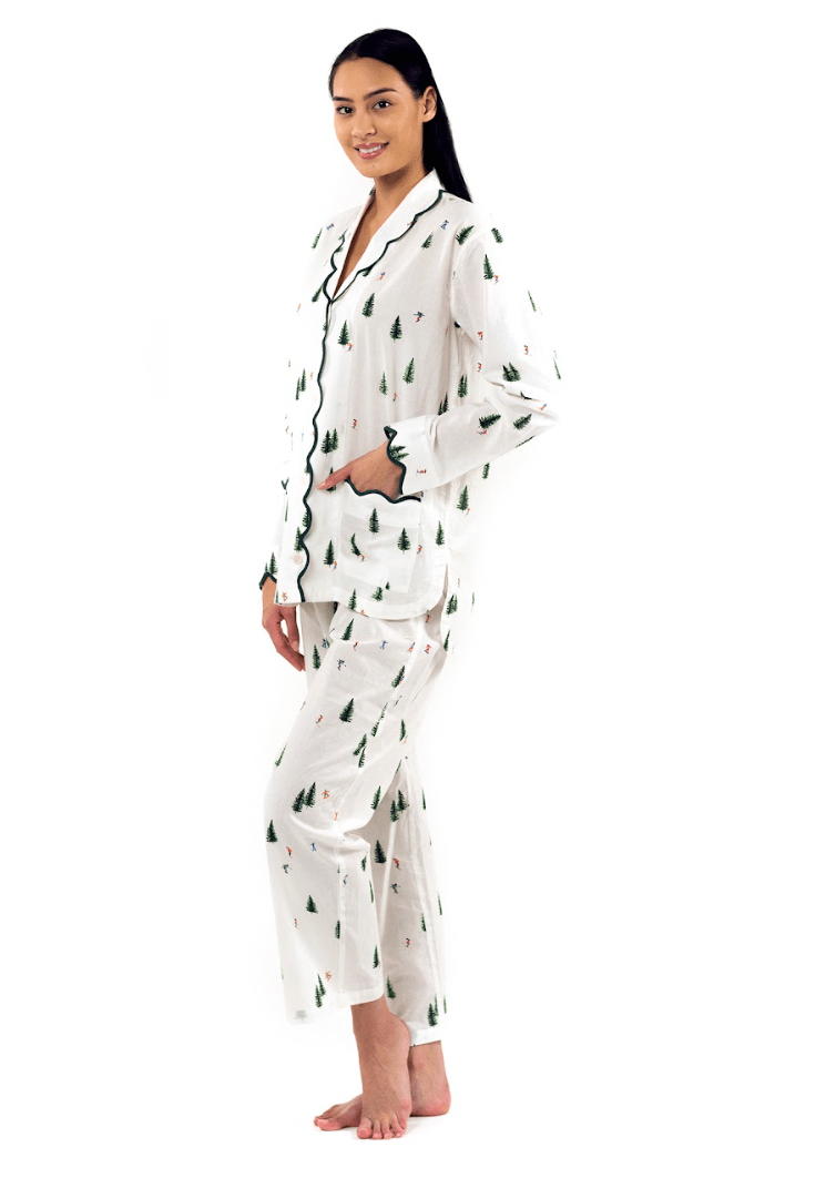 Cotton Women's Designer Sleepwear - Cotton Pyjamas Coral