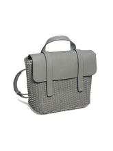 Load image into Gallery viewer, Grey Woven Leather Freehand Bag
