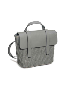 Grey Woven Leather Freehand Bag