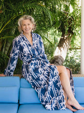 Load image into Gallery viewer, Navy Bamboo Classic Robe
