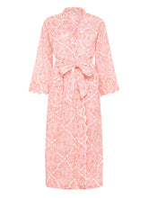 Load image into Gallery viewer, Coral Filigree Kimono Robe
