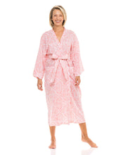 Load image into Gallery viewer, Coral Filigree Kimono Robe
